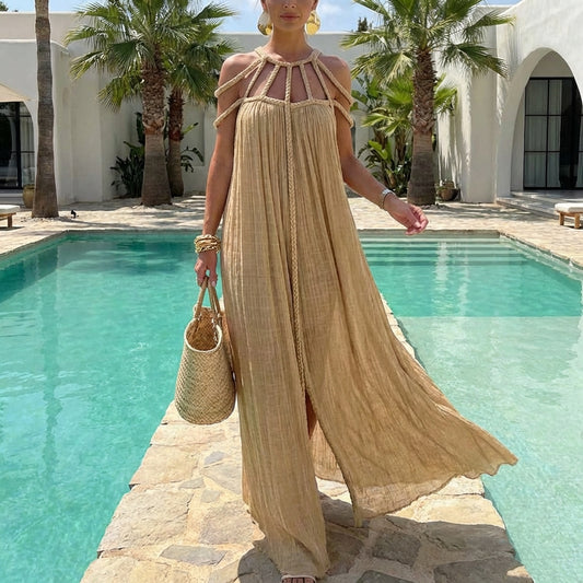 Sonnige Drapierte Maxi™ - Perfekter Strand-Begleiter